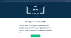 Desktop Screenshot of learncodethehardway.org